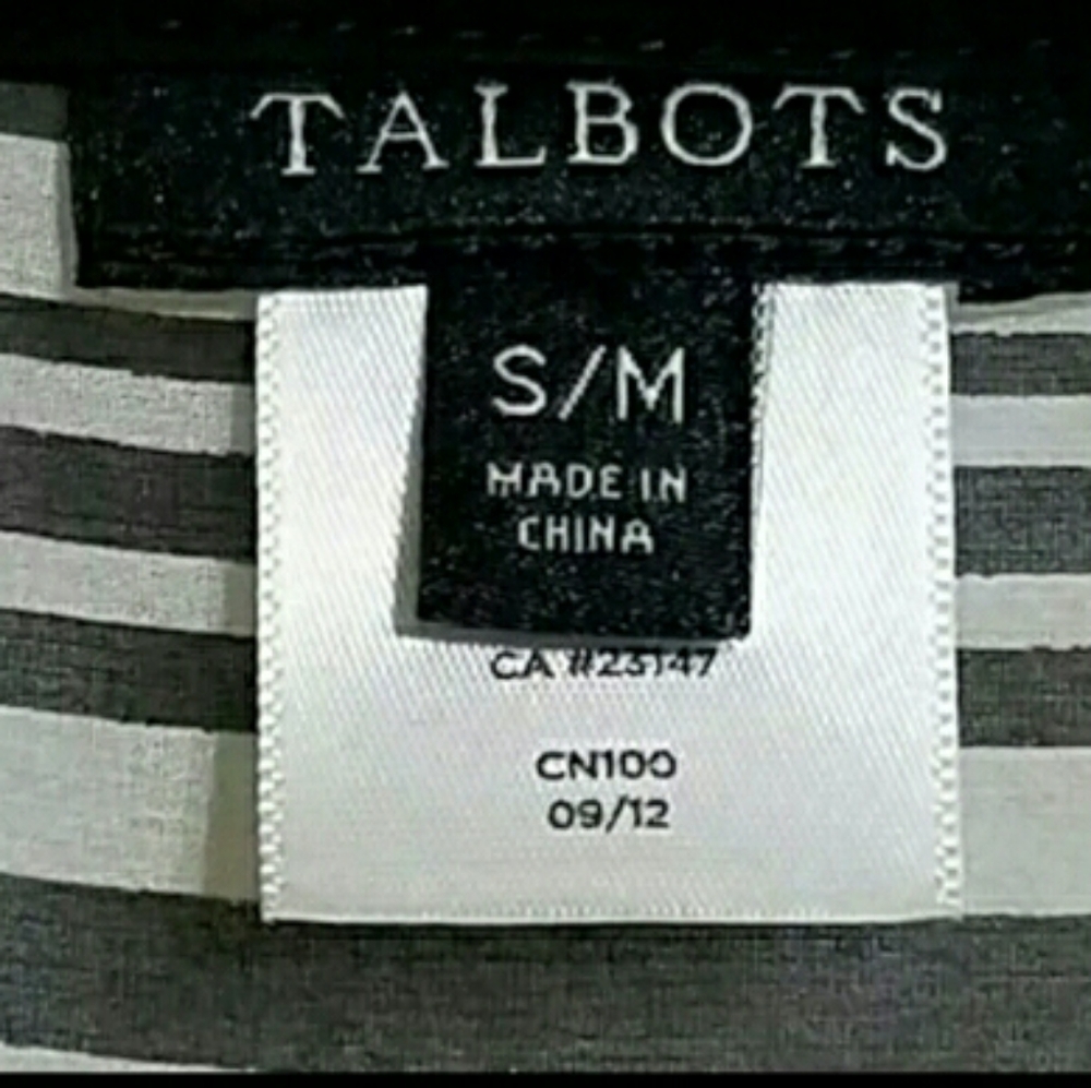 NWOT Talbots Silk Chiffon V Neck Poncho Sheer S/M - Picture 12 of 12